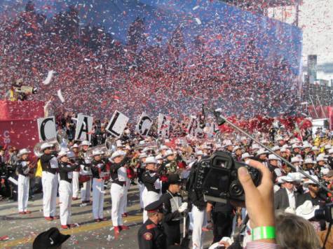 Stampede Showband performing in the 2011 Parade Stampede Showband performing in the 2011 Parade